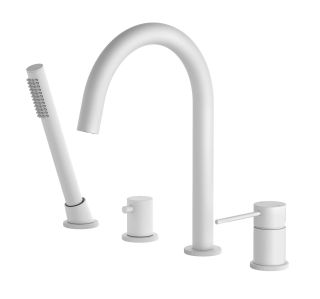 Смеситель на борт ванны Timo Saona 2320/16Y белый матовый